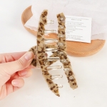 Gancho estampado de leopardo café claro - Imagen 2