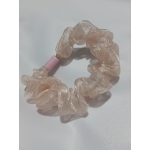 Scrunchie rosa brillantes tierno