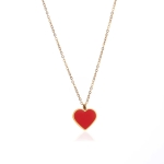 Cadena corazón rojo