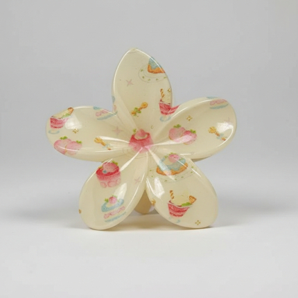 Gancho de cabello  tropical pastelero