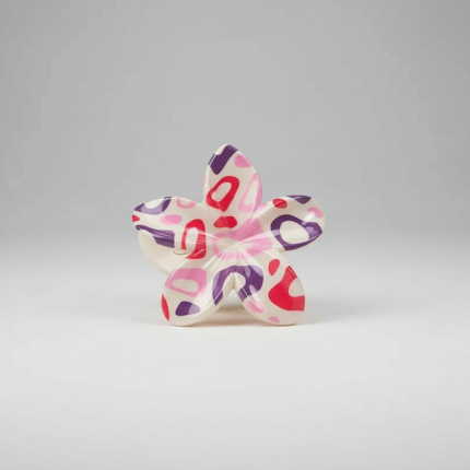 Gancho de cabello  tropical colorido geométrico