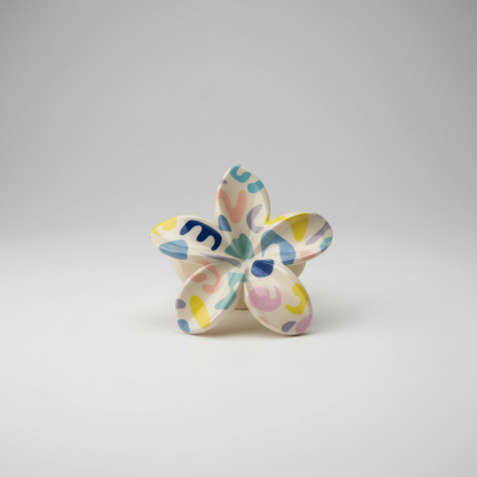 Gancho de cabello  tropical colorido