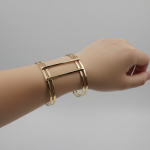 Pulsera bohemio elegante ancha geométrica sofisticado