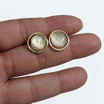 Arete pequeño geométrico delicado y encantador en plata 925