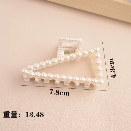 Gancho perla minimalistas geometrico y encantadores 7.8cm