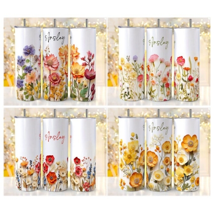 Skinny 20 onz personalizado con nombre