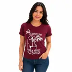 Camiseta perdón el control algodón 100%