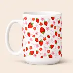 Taza frutos y flores