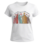 Camiseta de librera colorida