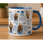Taza Bi Color azul mi viejo