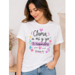 Camisa una frase de esperanza "Clama a mi "