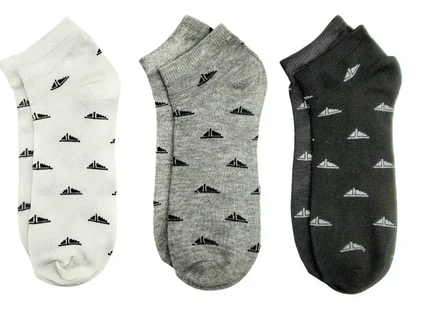 Set de 3 Pares de Calcetines de Bambú 100% para Hombre –(Blanco, Negro, Gris) - Imagen 2