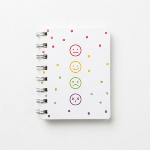 Mini Libreta de Caritas Anillada de Bolsillo (80 x 105 mm) – Diseños Kawaii
