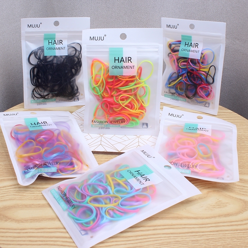 Paquete de Mini Ligas Elásticas de Silicona para Peinados y Trenzas variedad