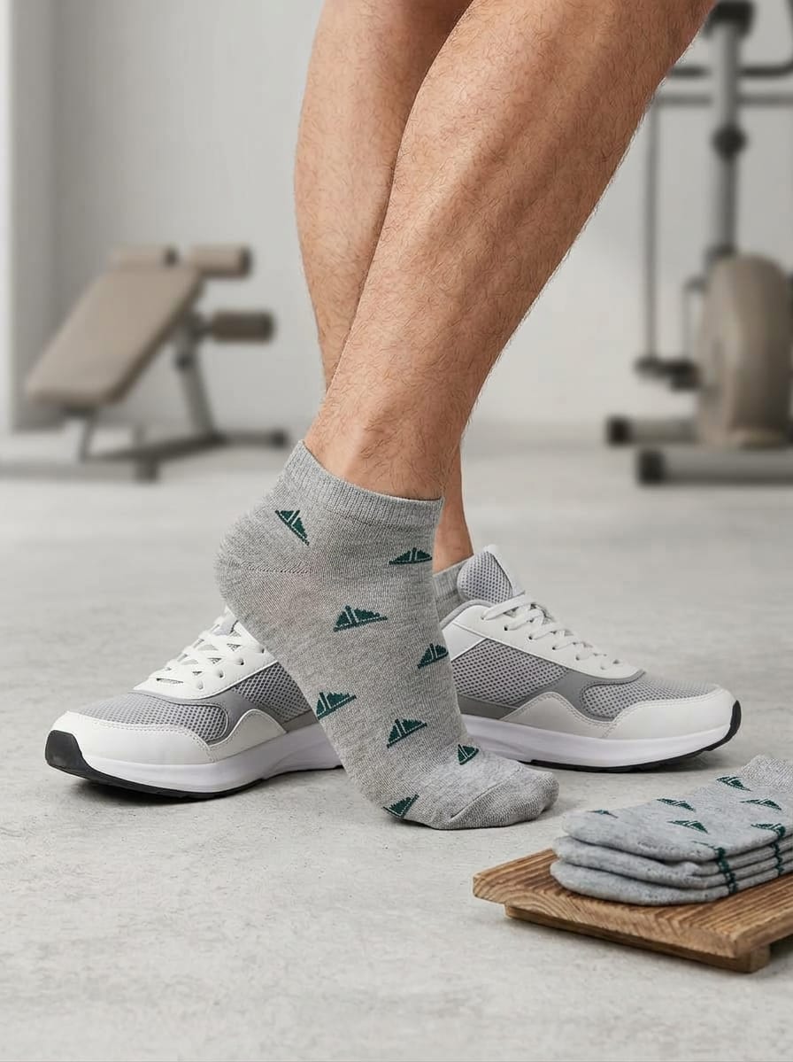 Set de 3 Pares de Calcetines de Bambú 100% para Hombre –(Blanco, Negro, Gris)