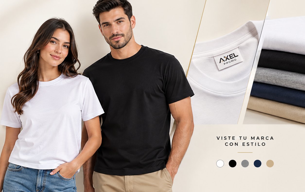 Camisetas de algodón Axel Promo para tu empresa